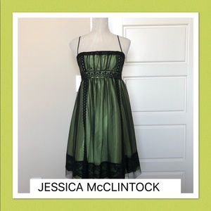 Jessica McClintock Green Formal Dress Size 7